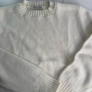 VTG 70s Joyce Lane  100%Acrylic Long Sleeve Sweater Ivory Small